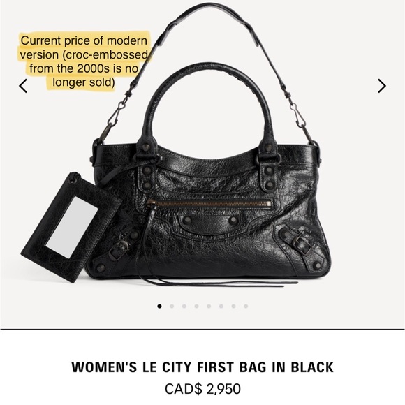 Balenciaga First Croc-Embossed Handbag - Picture 16 of 16